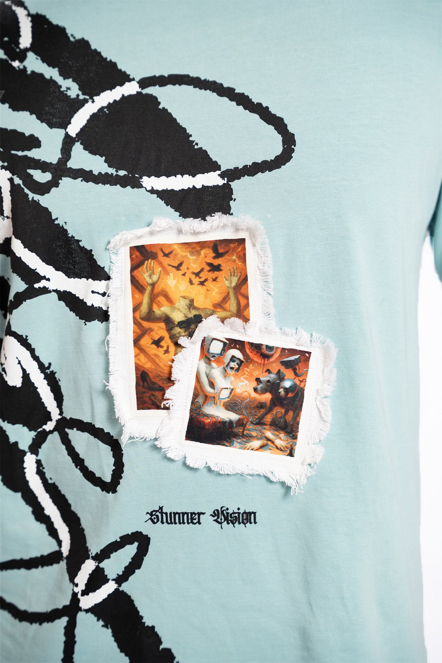 Feed Trap – Oversized Green Cotton Tee