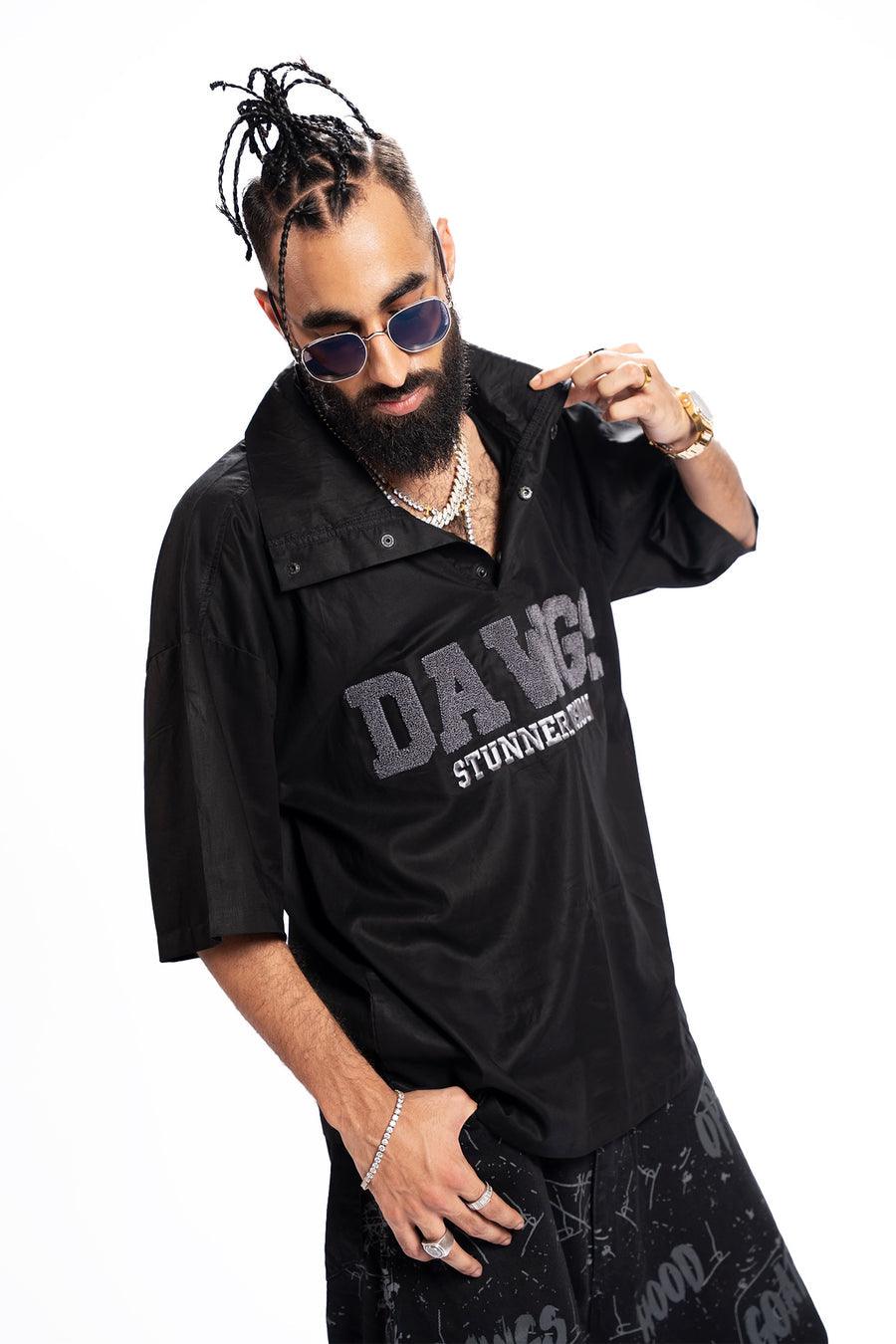 DAWGS Blackout – Snap Button Cotton Shirt