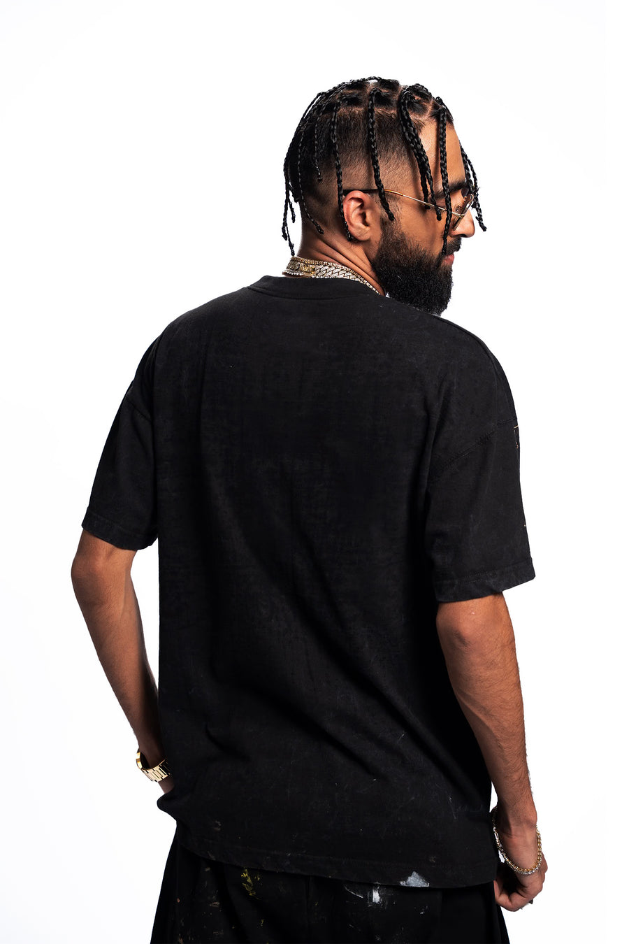 Afsanay – Acid Wash Drop Shoulder