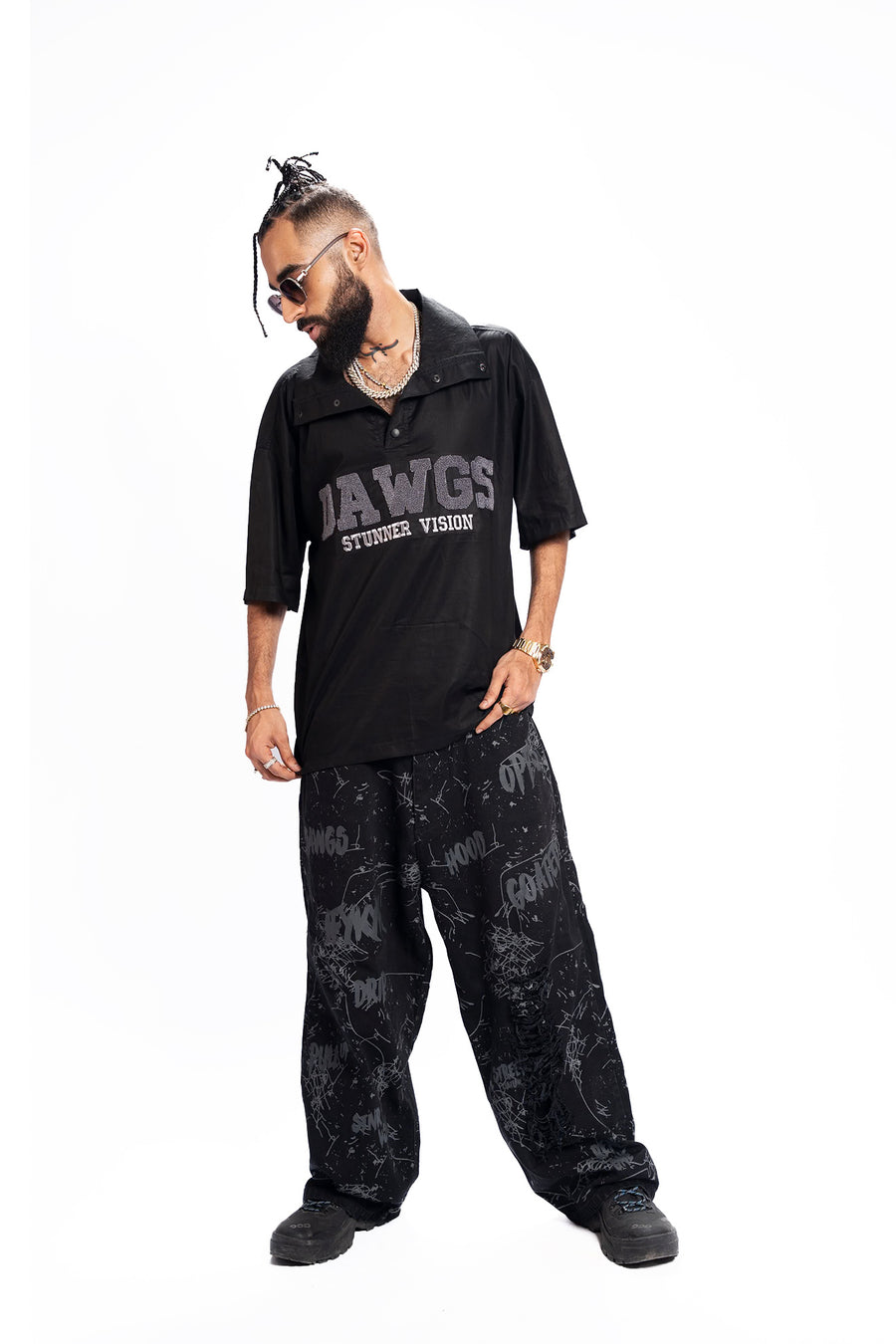 DAWGS Blackout – Snap Button Cotton Shirt