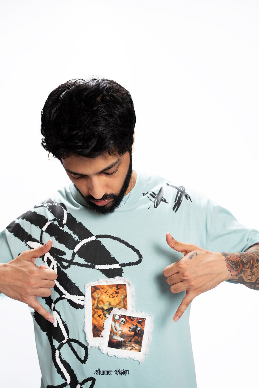 Feed Trap – Oversized Green Cotton Tee