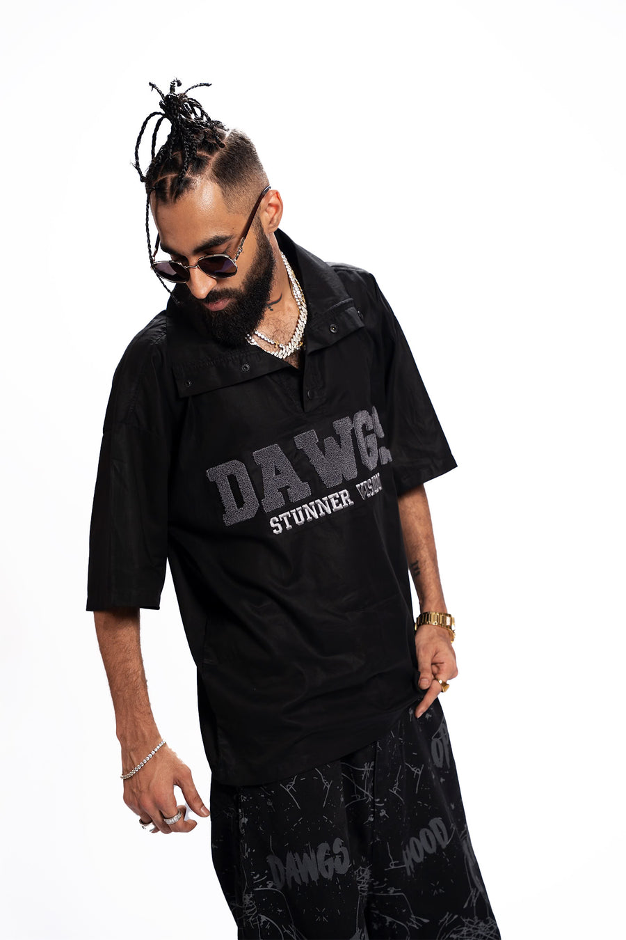 DAWGS Blackout – Snap Button Cotton Shirt